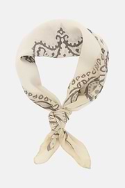 Bandana Mit Paisley-Muster Aus Seide, Creme, thumb, 2