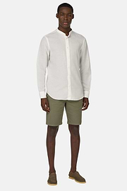 Bermudas in Stretch Cotton, Military Green, hi-res