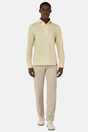 Stretch Cotton/Tencel Jeans, Sand, hi-res