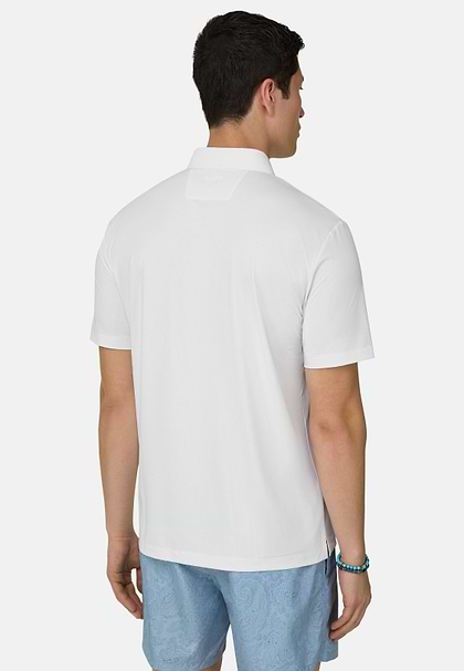 Koszulka polo z wytrzymałego poliestru, White, hi-res