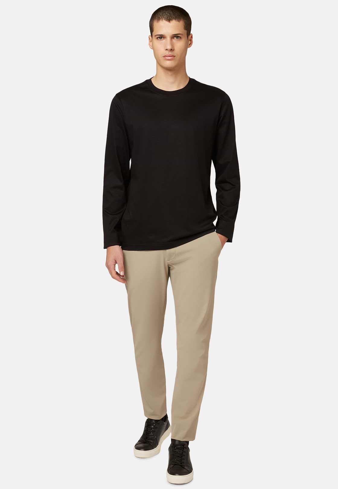 Pantalon En Nylon Extensible Performance B Tech, Beige, hi-res