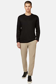 Pantalon En Nylon Extensible Performance B Tech, Beige, hi-res
