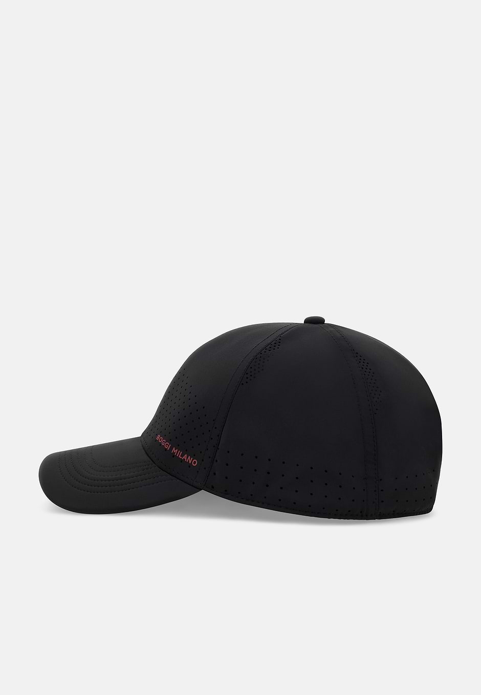 Casquette Avec Visière En Tissu Technique, Noir, hi-res