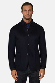 KYOTO Blazer in Wool, Navy blue, thumb, 1