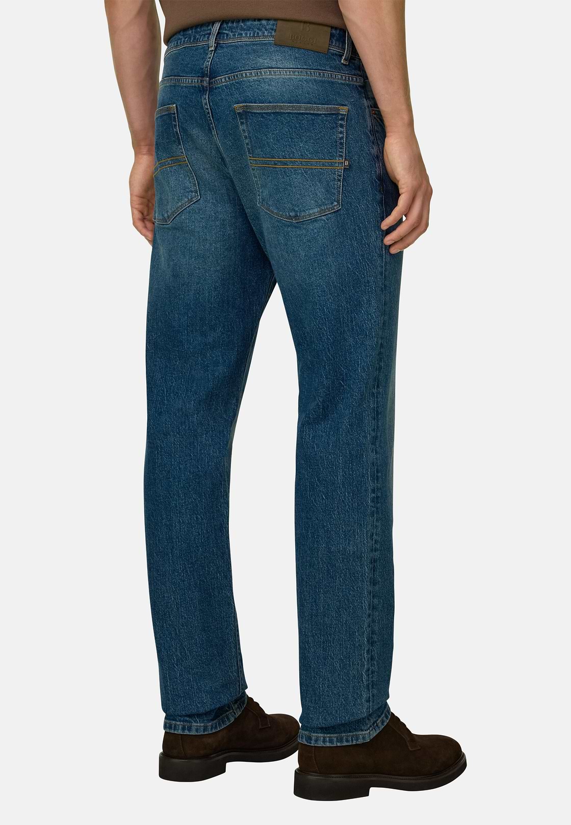 Jeans in Stretch Denim Medium Blue, Medium Blue, hi-res, 5