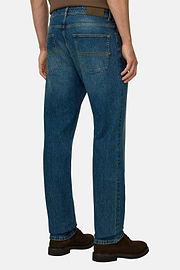Jeans in Stretch Denim Medium Blue, Medium Blue, thumb, 5