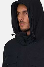 Jacket in Technical Fabric Padded, Navy blue, thumb, 3
