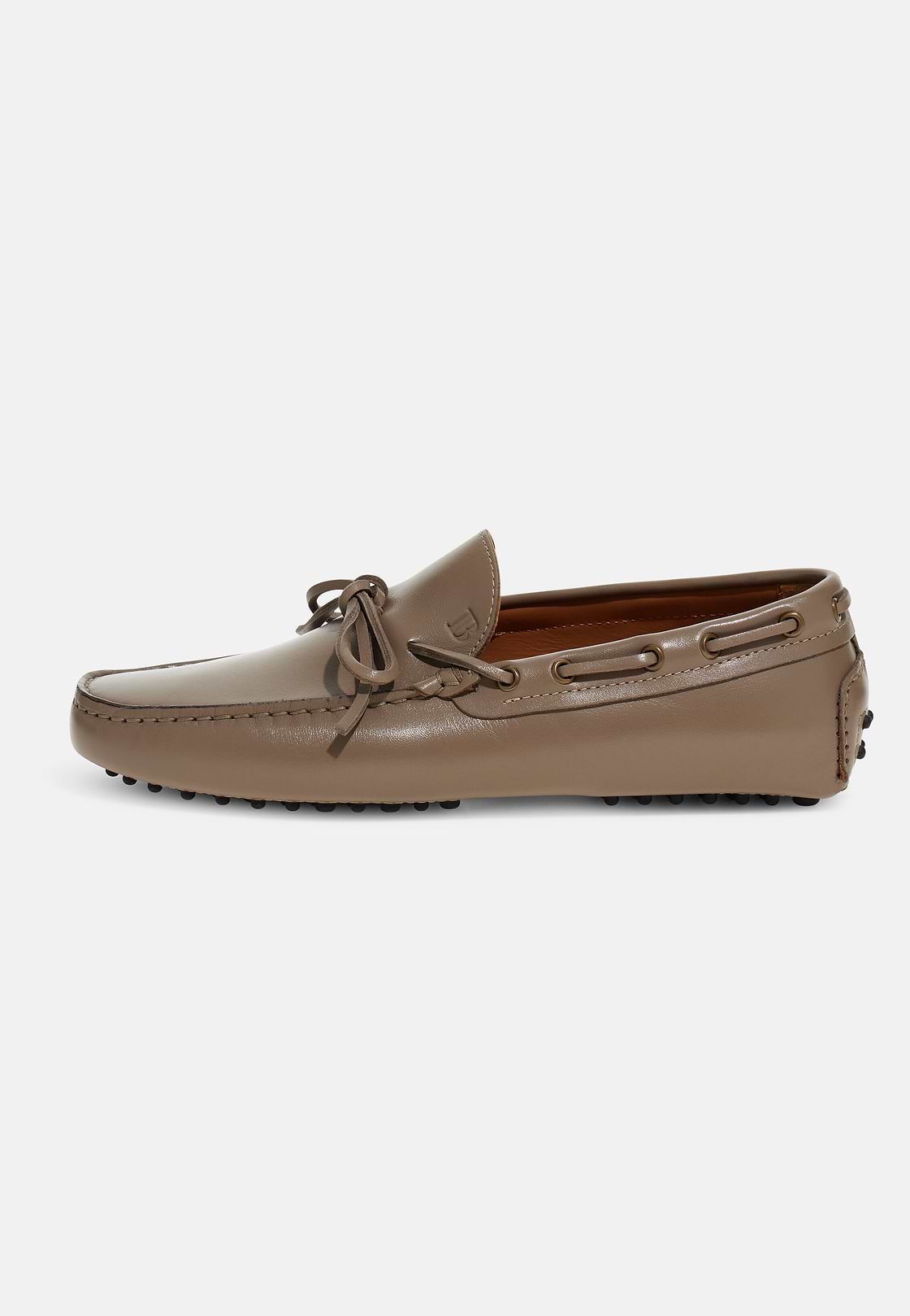 Wind Leather Loafers, Taupe, hi-res