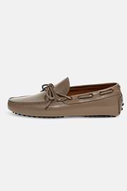 Wind Leather Loafers, Taupe, hi-res