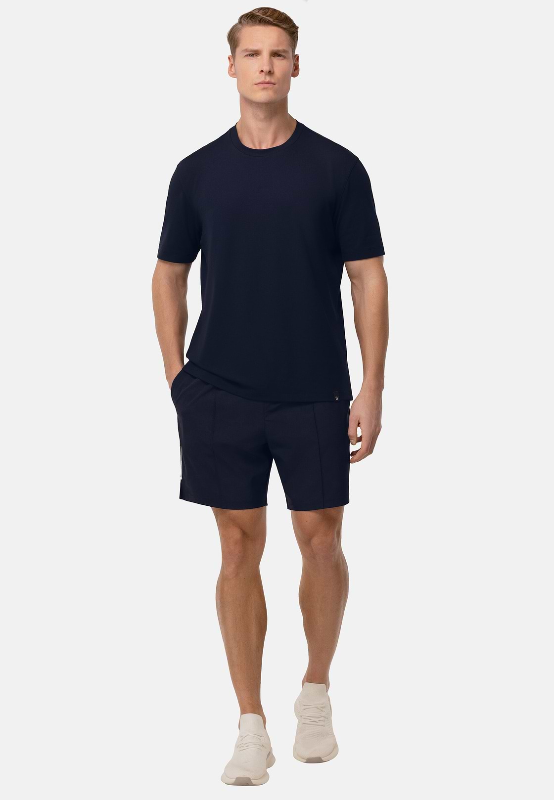 Camiseta de piqué de alto rendimiento S.Cafè®, Azul  Marino, hi-res