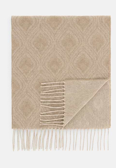 Sjaal Geometrisch Motief Gemengd Cashmere