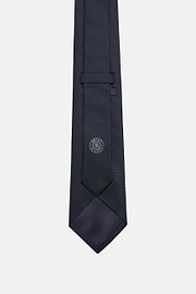 Silk Jacquard Tie, Navy blue, hi-res