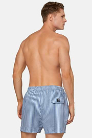 Stripe Print Swimsuit, Light Blue, hi-res