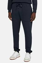 Cotton Trousers, Navy blue, hi-res