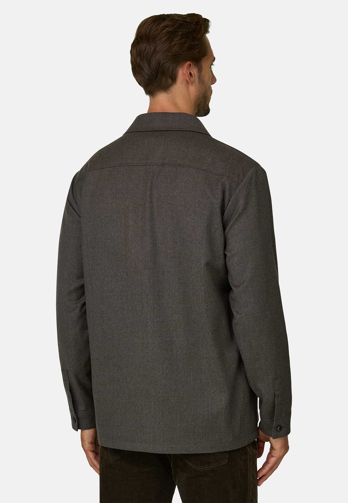 Shacket in Flannel, Taupe, hi-res, 4