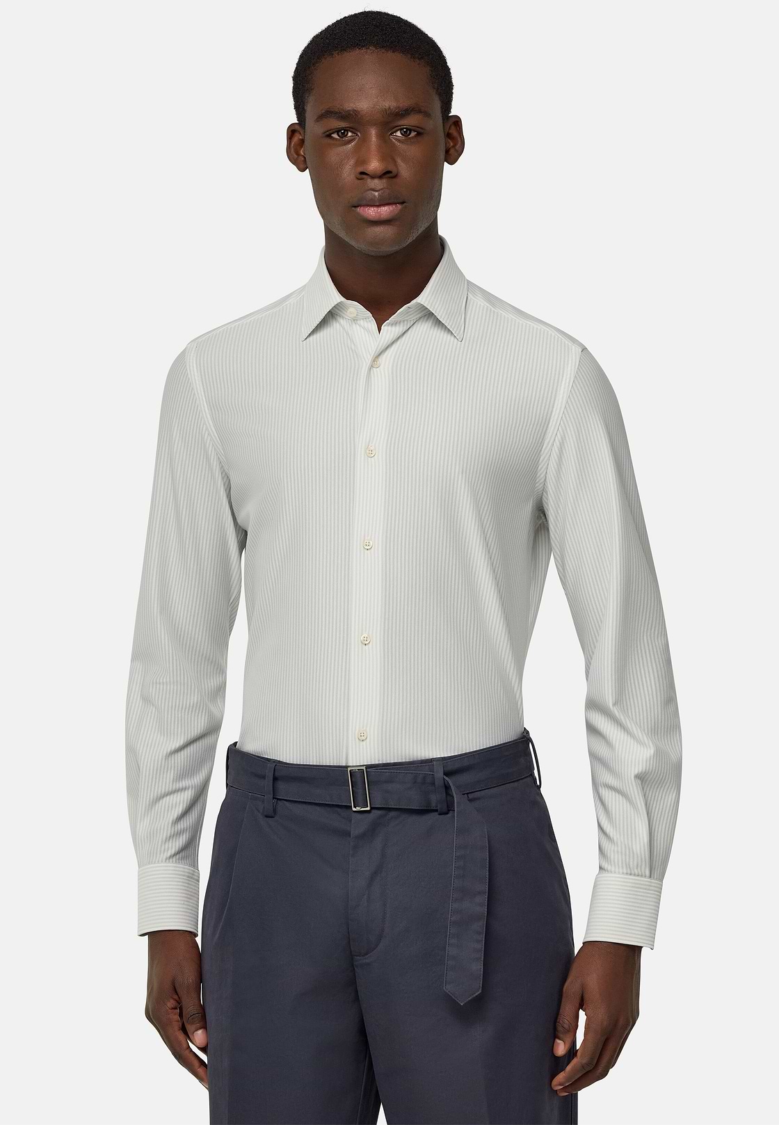Polo En Jersey Japonais Regular Fit, Light grey, hi-res