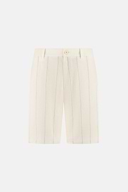 Bermudas in Linen, White, thumb, 1