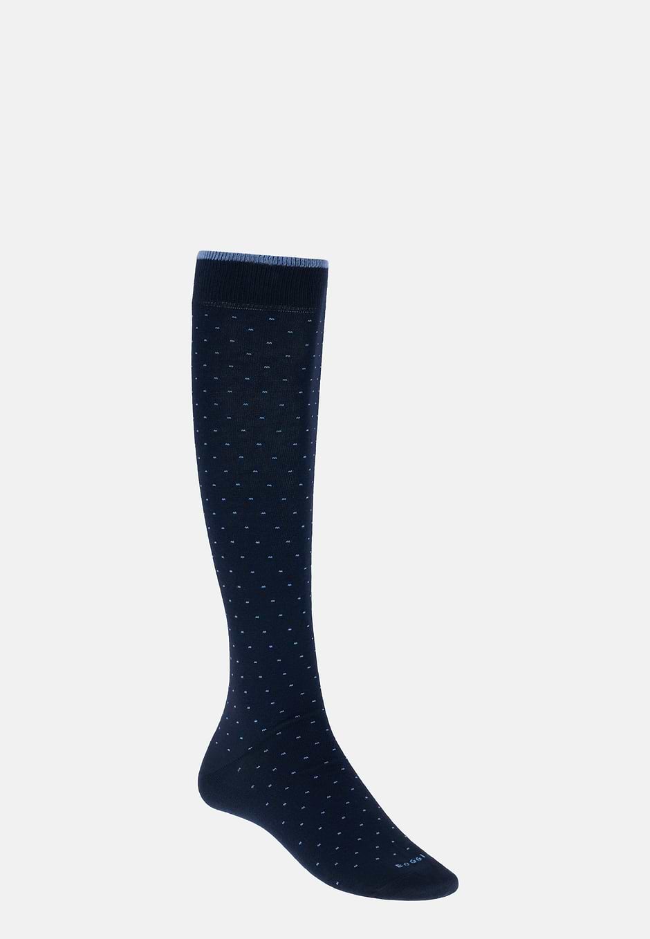 Socken mit Mikropunktemuster, Navy blau, hi-res