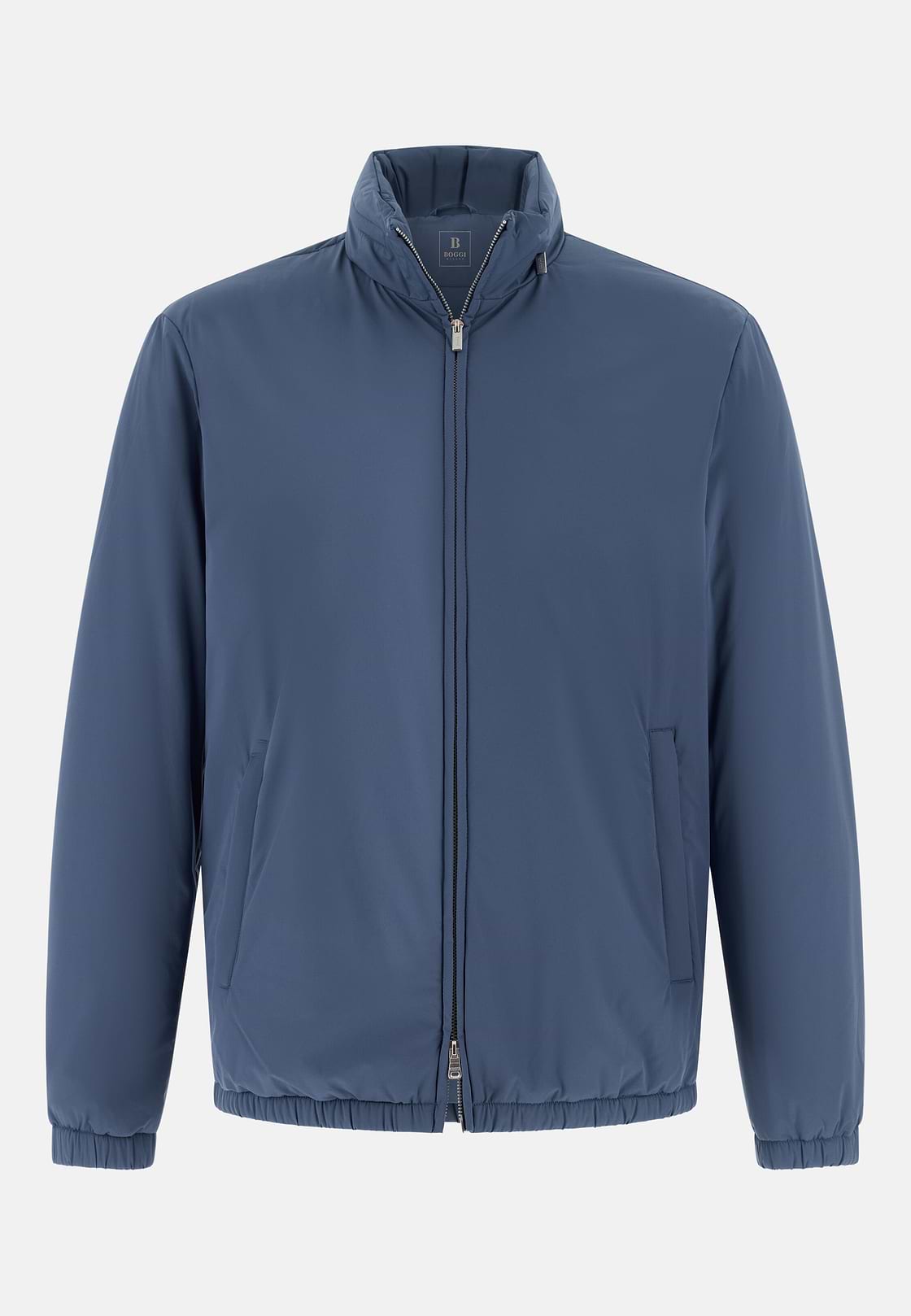 Technical Fabric Bomber Jacket, Light Blue, hi-res, 5