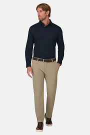 Ls Pima Cotton Polo, Navy blue, thumb, 2
