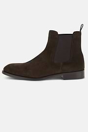 Suede Ankle Boots, Dark brown, thumb, 1