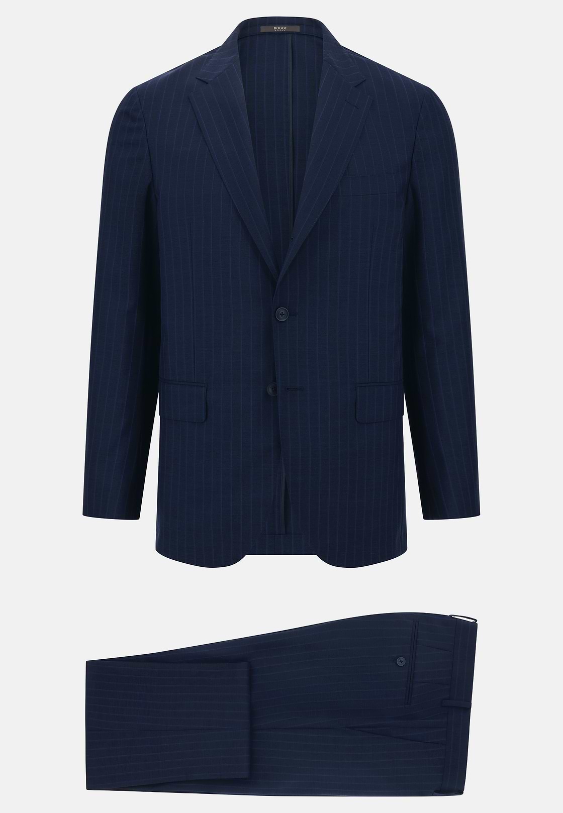 Pinstripe Suit in Pure Tropical Wool, , hi-res, 6