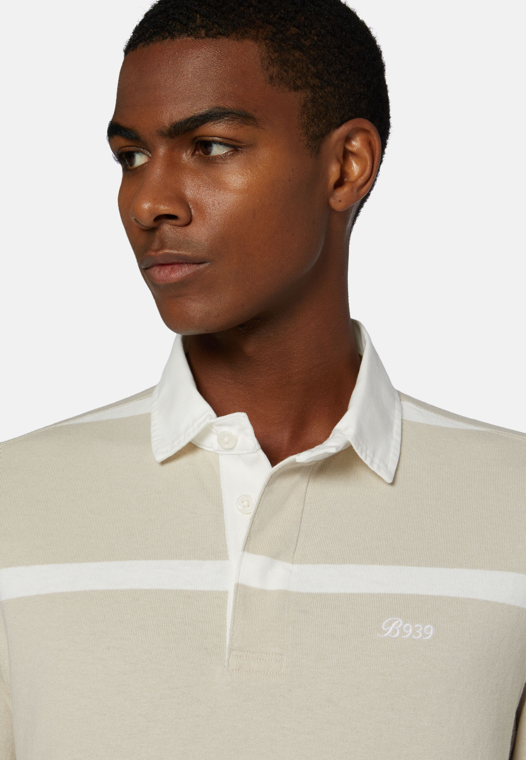 Cotton Polo Shirt, Sand, hi-res