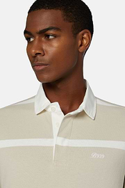 Cotton Polo Shirt, Sand, hi-res