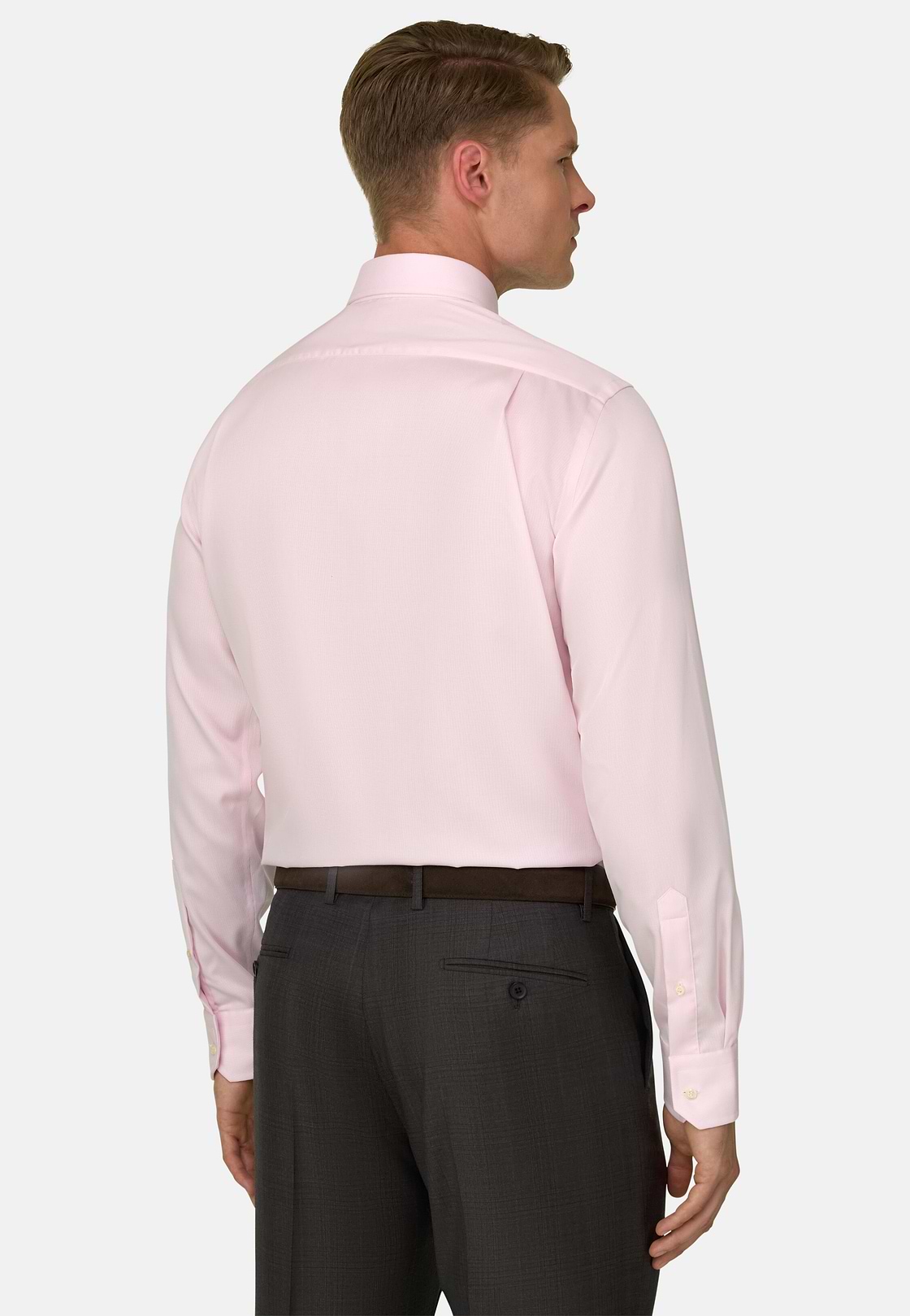 Checked Cotton Non-Iron Regular Fit Shirt, Pink, hi-res, 6