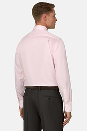 Checked Cotton Non-Iron Regular Fit Shirt, Pink, thumb, 6