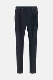 Pantalon En Coton Tencel Extensible, bleu marine, thumb, 1