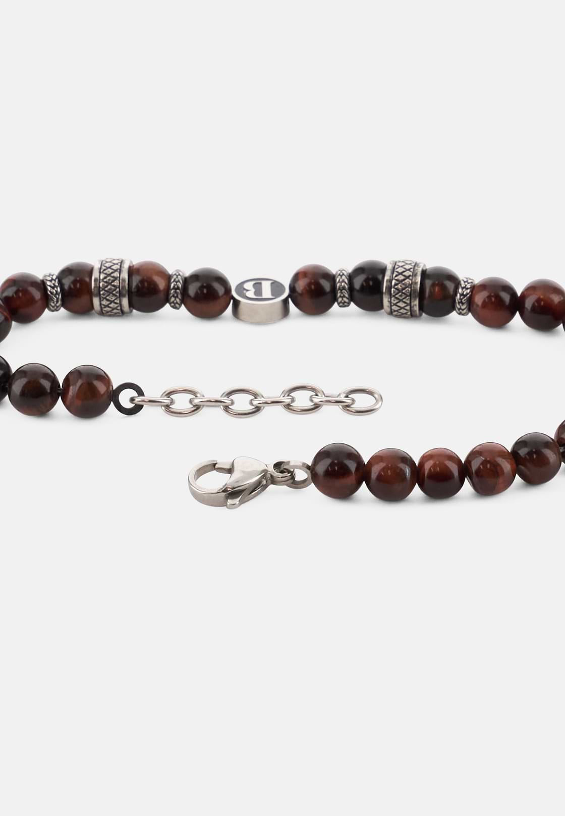 Edelstahl-Armband Mit Sodalith-Perlen, Braun, hi-res, 3