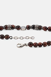 Edelstahl-Armband Mit Sodalith-Perlen, Braun, thumb, 3