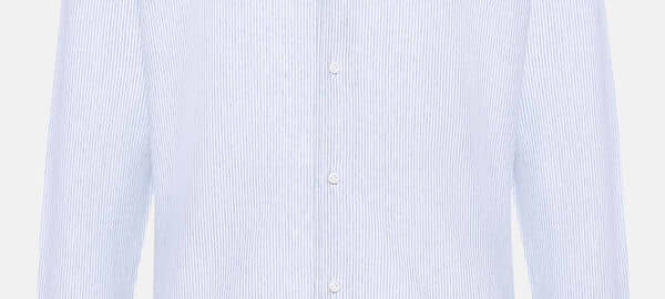 Camisa Estilo Polo De Punto Jersey De Algodón Corte Regular, Azul claro, hi-res