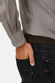 Houndstooth Cotton Shirt Regular Fit, Brown, thumb, 4