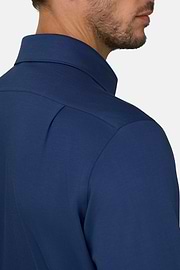 Poloshirt Aus Japanischem Jersey Regular Fit, Navy blau, thumb, 4