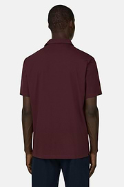 Polo Aus Elastischer Supima-Baumwolle, Burgundy, thumb, 3