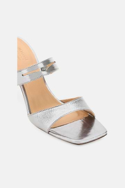 Laminated Leather Mules, DKSL, thumb, 4
