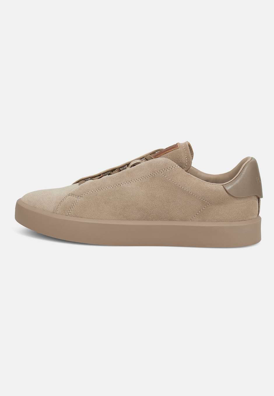 Suede Trainers, Taupe, hi-res