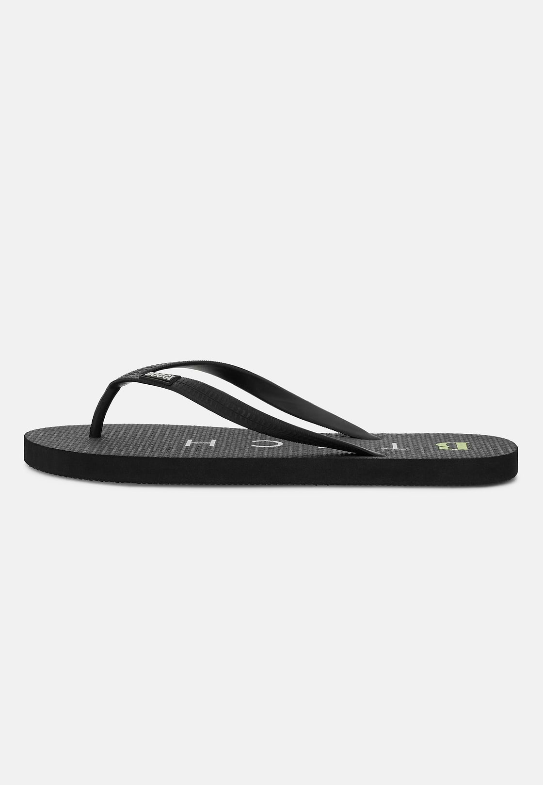 Tongs Imprimées En Caoutchouc, Noir, hi-res