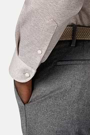 Regular Fit Cotton Jersey Polo Shirt, Beige, hi-res