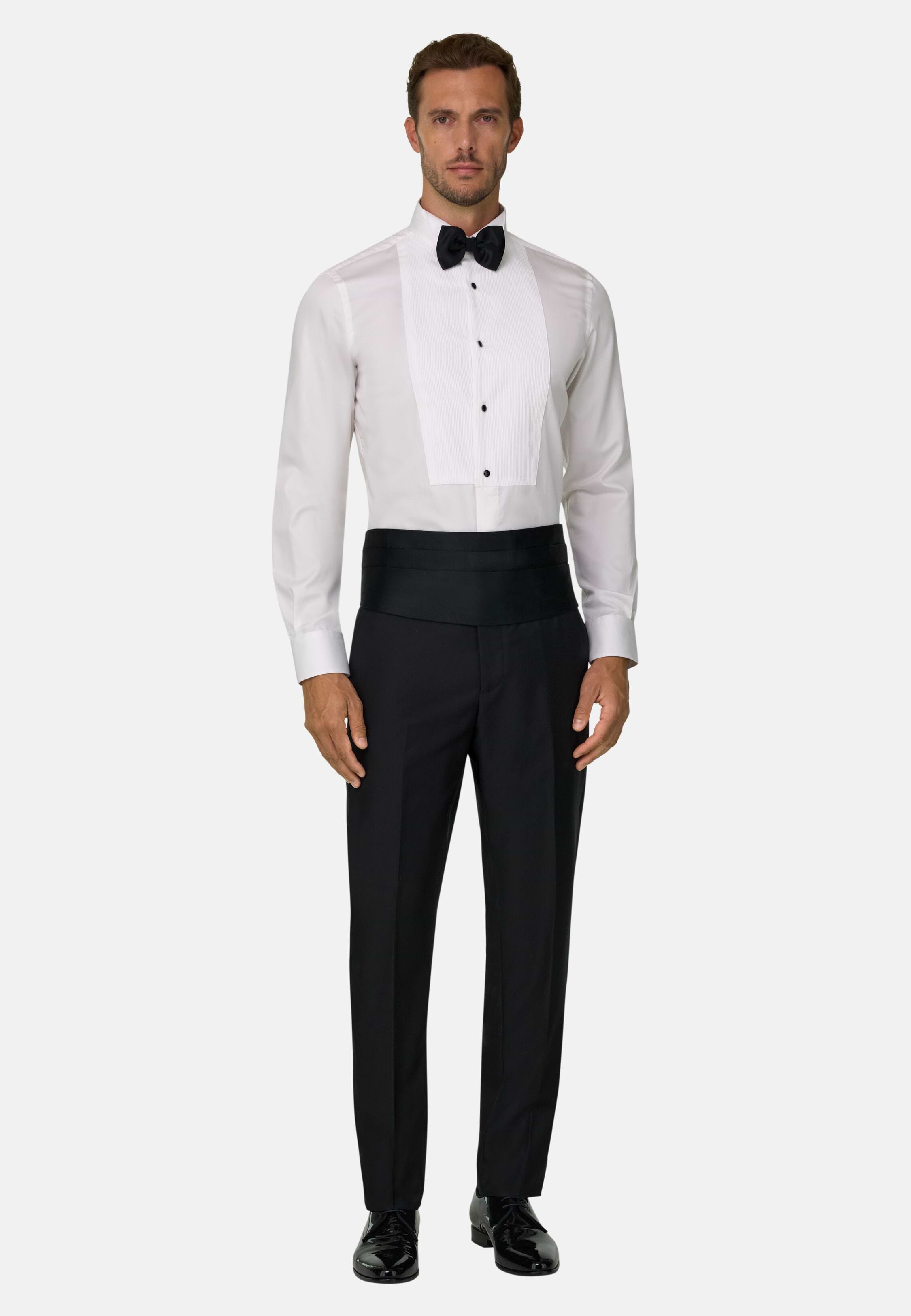 dinner dress pants Boggi Milano, Stretch Wool Suit Trousers, Woman, Black, Size: 44 with a 40 / Octopus Friends | Bold Color:Red Blue 2 Piece Set for Women Black pants