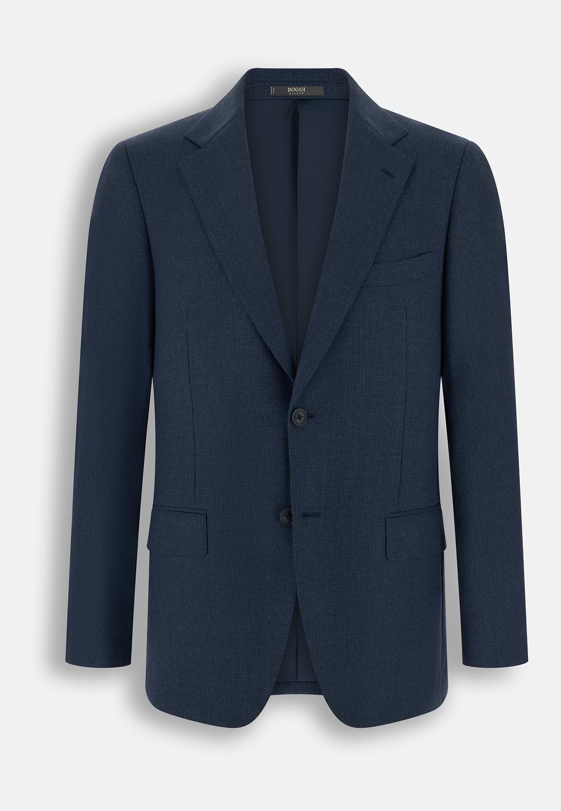 Suit Micro Patterned 100% Wool, Blue, hi-res, 7