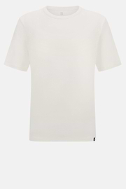Cotton and Viscose Jersey T-Shirts, White, hi-res