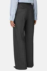 Broek van Wol met Eén Plooi, Grey, thumb, 4