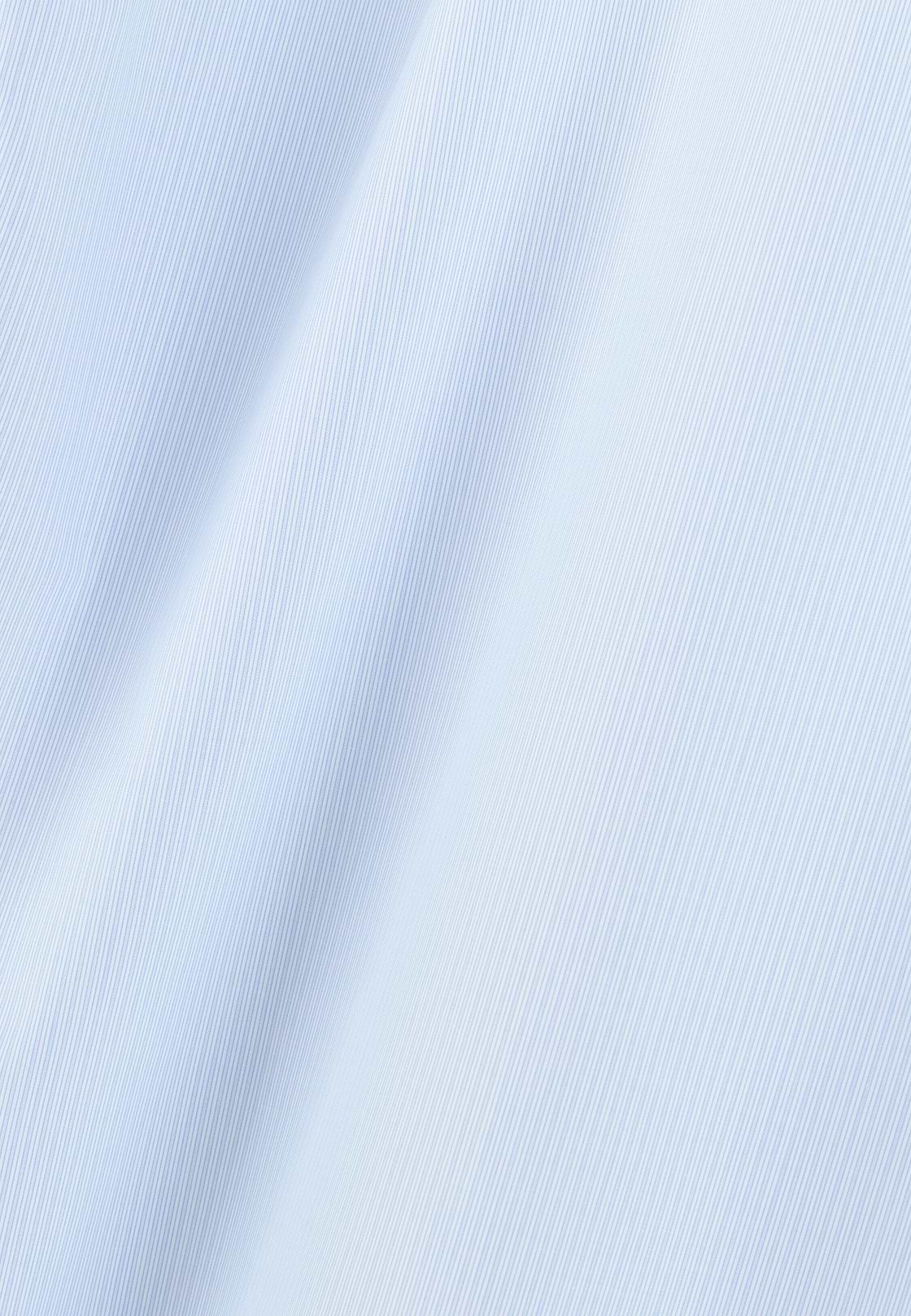 Striped Cotton Slim Fit Shirt, Light Blue, hi-res, 5