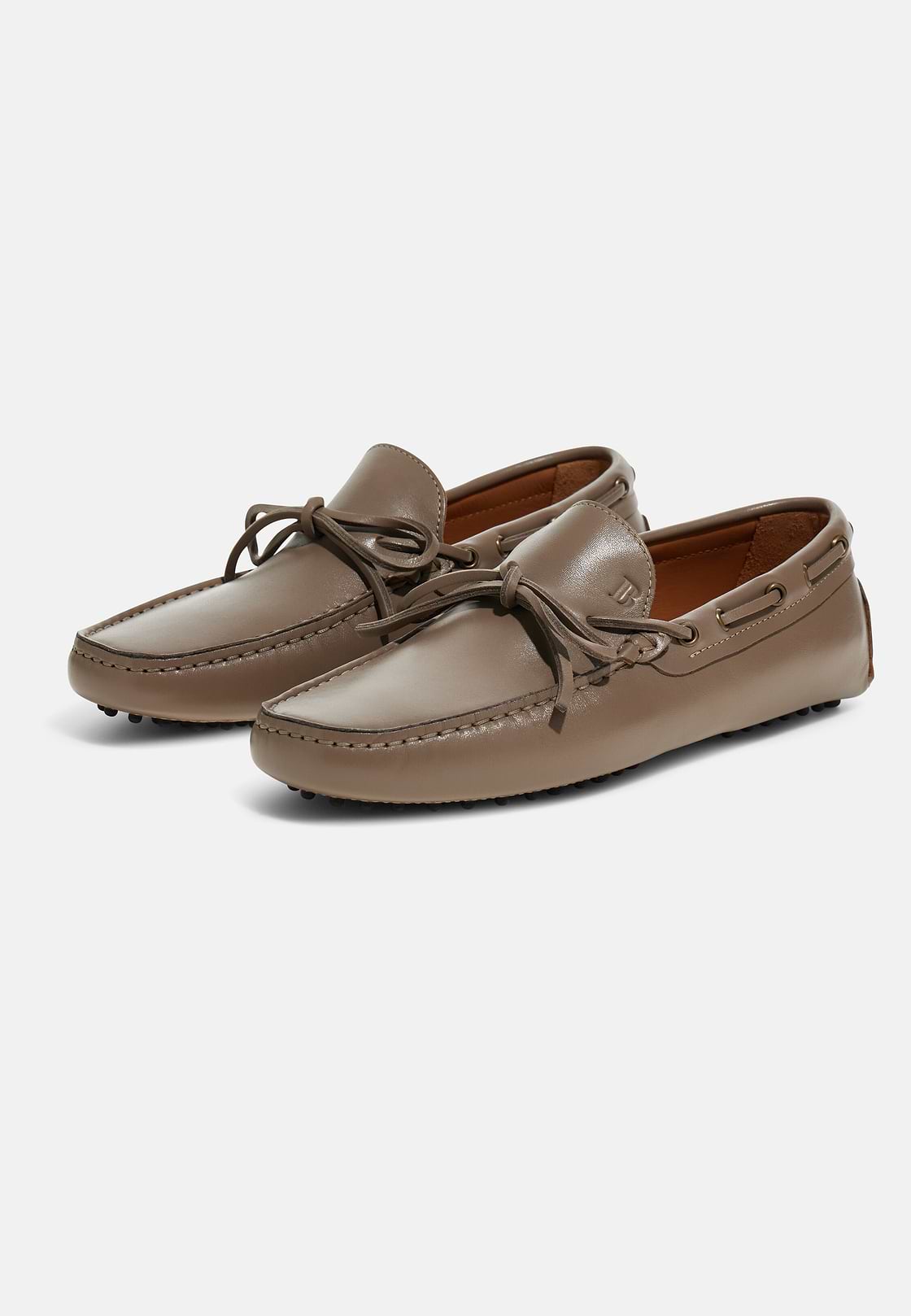 Wind Leather Loafers, Taupe, hi-res