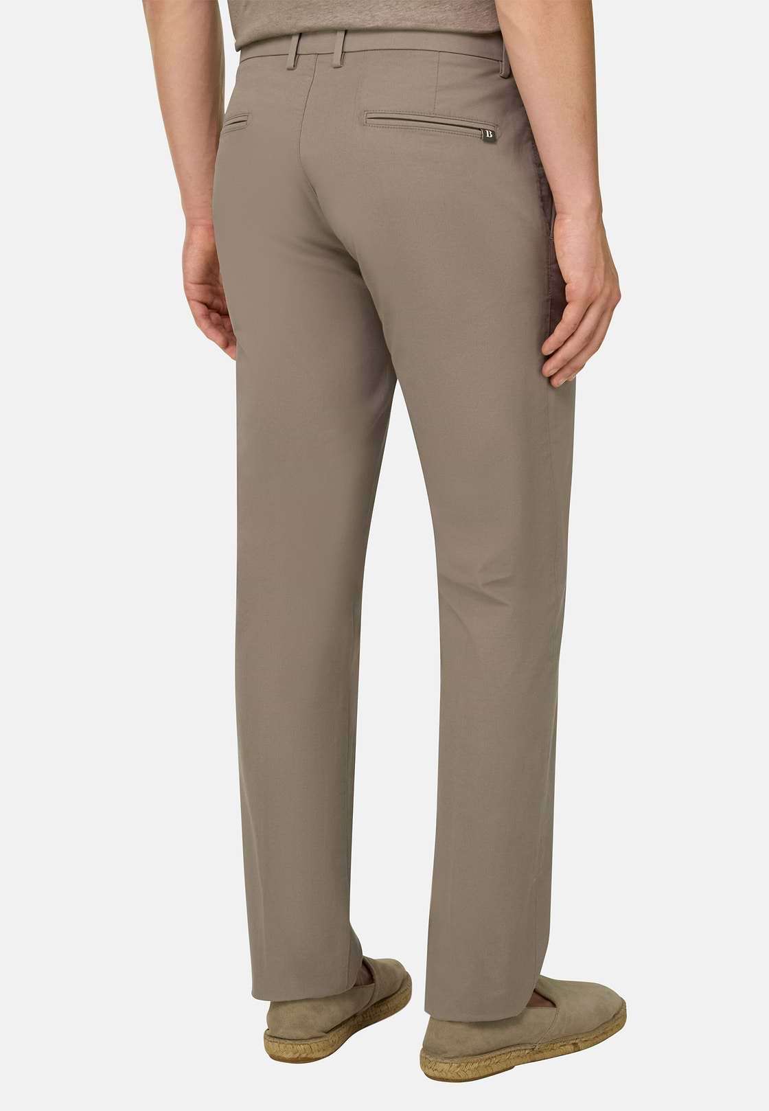 Hose Aus Baumwoll-Stretch, Taupe, hi-res, 3