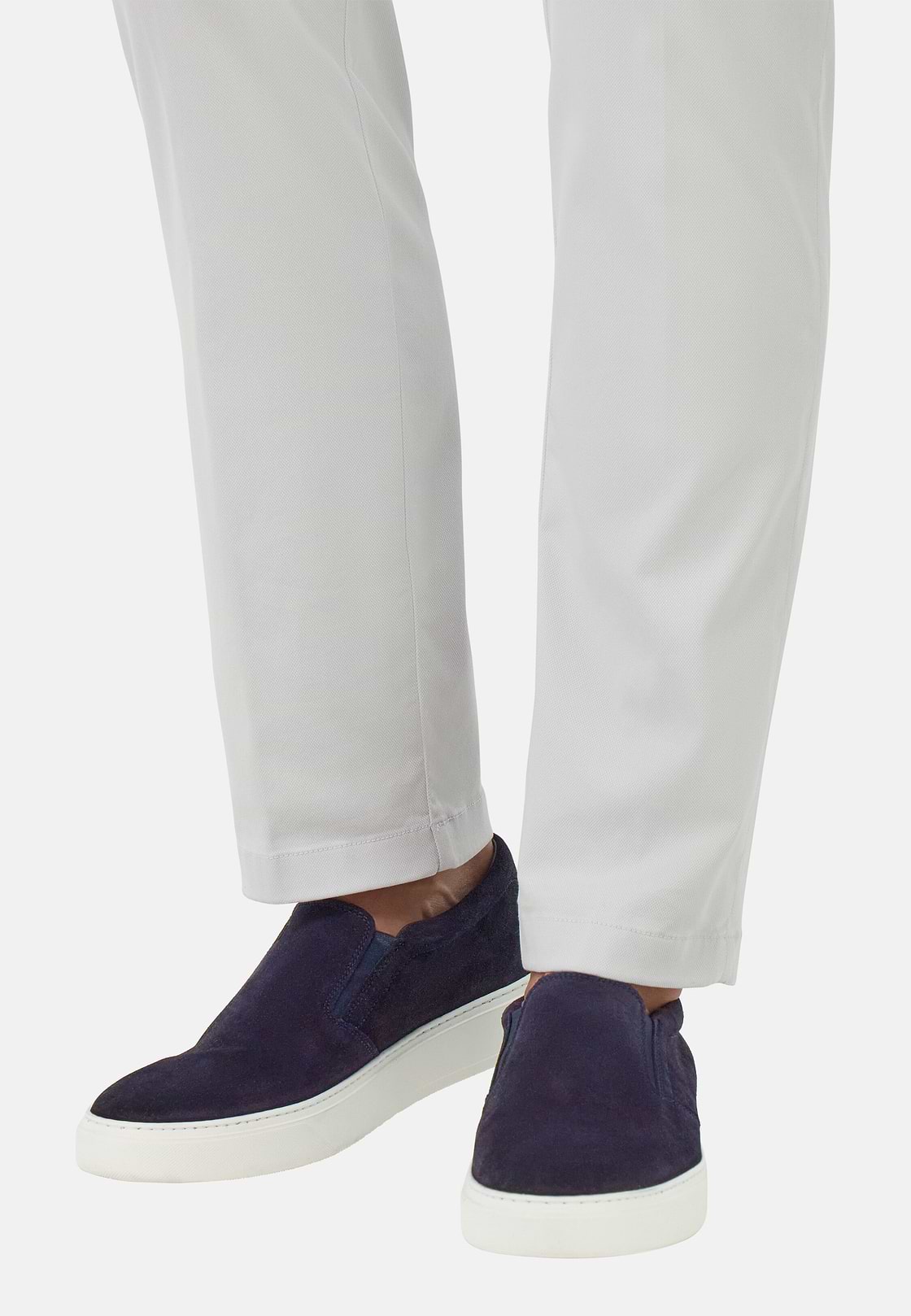Slip-On de Ante, Azul  Marino, hi-res