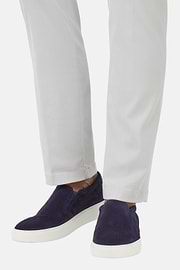 Slip-On de Ante, Azul  Marino, hi-res
